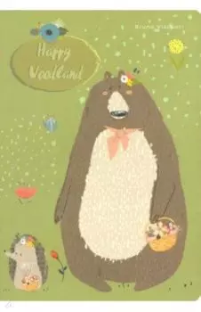 Тетрадь общая "Happy Woodland" (40 листов, 147х210 мм, клетка) (7-40-001/102)