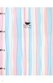 Тетрадь общая на кольцах "Bunny. Полосы" (120 листов, А4, клетка) (N1987)