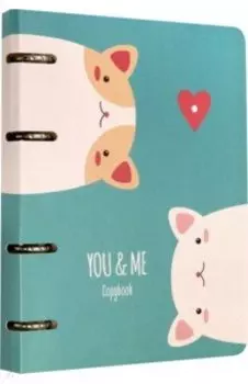 Тетрадь общая на кольцах "Cute&Funny. Дизайн 3" (100 листов, А5, клетка) (ПБМ1004695)