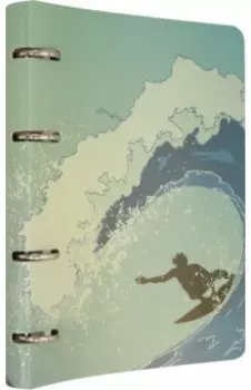 Тетрадь общая на кольцах "Волна!" (80 листов, А5, клетка) (ПБ804766)