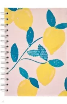 Тетрадь общая на спирали "Pastel. Лимоны", 120 листов, клетка