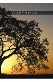 Тетрадь-перевертыш Дерево на закате, 80 листов, А4, клетка