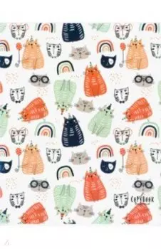 Тетрадь Прикольные кошки, 80 листов, клетка