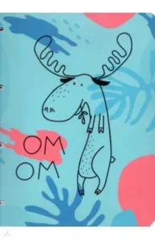 Тетрадь с кольцевым механизмом "Fyr-Fyr. Лось", А4, 120 листов, клетка (N2627)