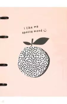 Тетрадь с кольцевым механизмом Mood. Гранат, 120 листов, клетка