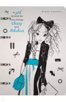 Тетрадь со сменным блоком Модница, А5, 80 листов, линейка