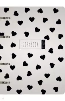 Тетрадь со сменным блоком Сердечки, 80 листов, в точку