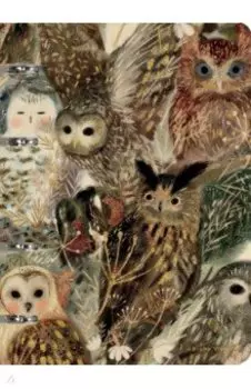 Тетрадь со сменным блоком Волшебные совы, 80 листов, линия