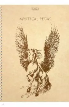 Тетрадь Золотой пегас, А4, 80 листов, клетка, в ассортименте