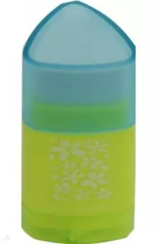 Точилка с контейнером и ластиком, 1 отверстие "HAPPYSHAR", 2 цвета (35-0003)