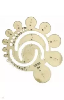 Трафарет, 32 радиуса, 1 мм - 40 мм