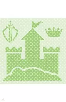 Трафарет для рисунка Замок