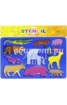 Трафарет "Фауна", с раскраской (в ассортименте) (М-6532)