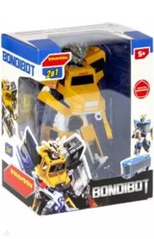 Трансформер 2 в 1 Робот-автобус, желтый