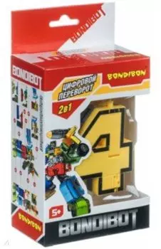 Трансформер 2в1 "BONDIBOT. Цифра 4" (YB188-35E/ВВ4352)