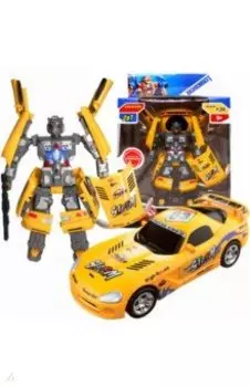 Трансформер 2в1 Bondibot. Робот-автомобиль, жёлтый