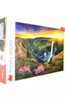 Trefl. Puzzle-2000. Водопад Хайфосс, Исландия