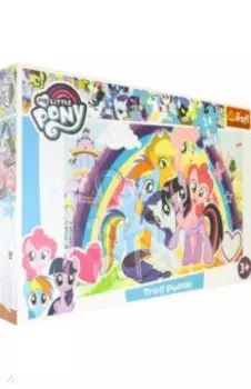 Trefl. Puzzle-24 MAXI. Счастливые пони (14269)