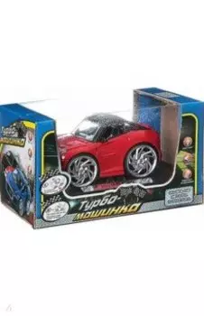 Турбо-машинка металлическая, свет фар, звук, завод от встряхивания рукой