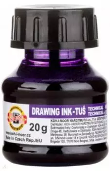 Тушь акриловая плакатная, фиолетовая