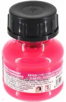 Тушь акриловая плакатная, розовая неоновая