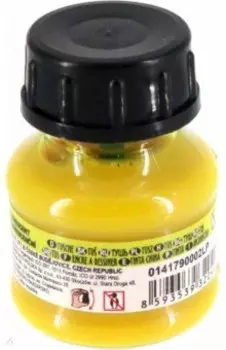 Тушь акриловая плакатная, желтая неоновая