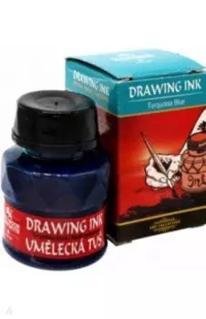 Тушь индийская, бирюзовый