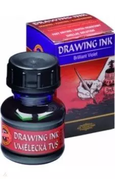 Тушь индийская, бриллиант фиолетовый 2340, флакон 20гр