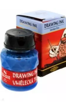 Тушь индийская, церулеум синий