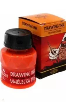 Тушь индийская, хром оранжевый