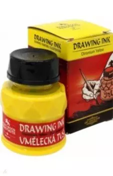 Тушь индийская, хром желтый