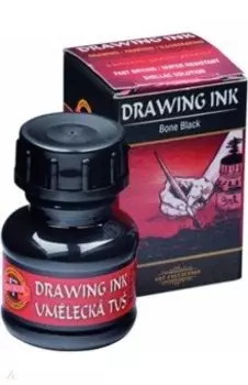 Тушь индийская, кость жженая 2700, флакон 20гр