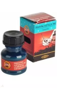 Тушь индийская, металлик бирюзовый