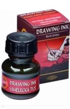 Тушь индийская, умбра жженая 2600, флакон 20гр