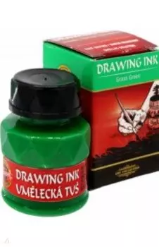 Тушь индийская, зеленый