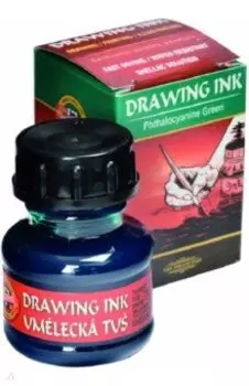 Тушь индийская, зеленый ФЦ 2500, флакон 20гр