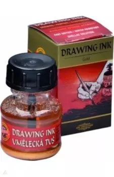 Тушь индийская, золото 2810, флакон 20 гр