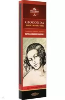 Уголь художественный натуральный 8622, палочки 8-9, 4 штуки