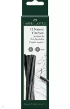 Уголь натуральный 12 штук. Pitt Monochrome. 5-8 мм