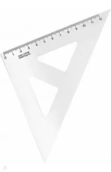 Угольник 45/141, прозрачный, пластиковый