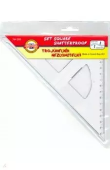 Угольник 45/177, неломающийся, гибкий прозрачный пластик