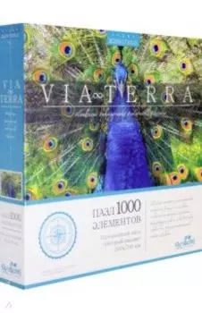 Via Terra. Пазл-1000 "Пёстрый павлин" (05236)