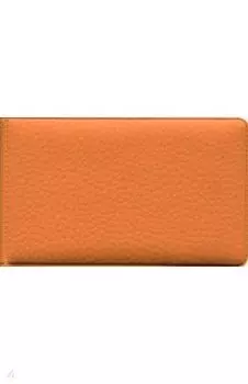 Визитница ПВХ, оранжевая