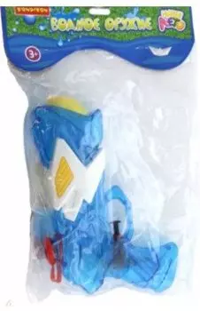 Водный пистолет, прозрачный голубой