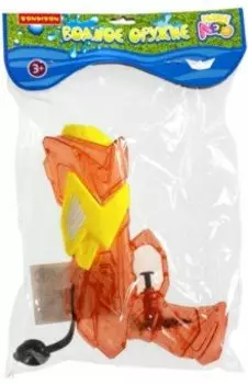 Водный пистолет, прозрачный красный