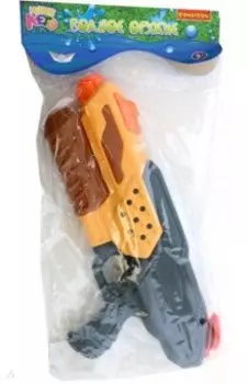 Водный пистолет с помпой, оранжево-черный