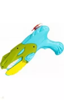 Водный пистолет с помпой, зелёно-голубой