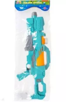 Водный пистолет с помпой, зелёно-оранжевый