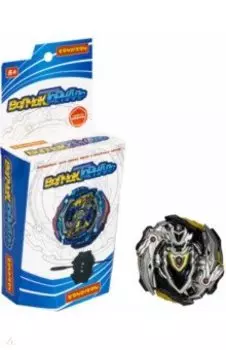 Волчок Торнадо Ахиллес, чёрно-серебристый