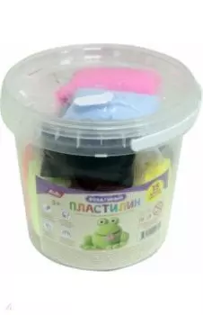 Воздушный пластилин в ведерке, 15 цветов